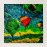 Hotair-Ballon-Uhr Puzzle<br><div class="desc">Puzzle mit Heißluftballon-Szene</div>