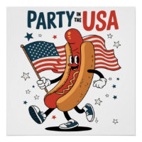 Hotdog 4. Juli Feuerwerk Unabhängigkeitstag