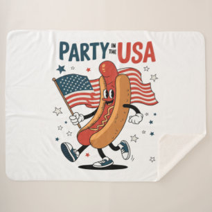 Hotdog 4. Juli Feuerwerk Unabhängigkeitstag Sherpadecke