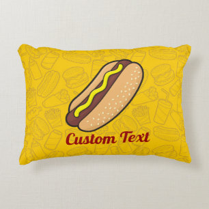 Hotdog Accent Pillow Dekokissen