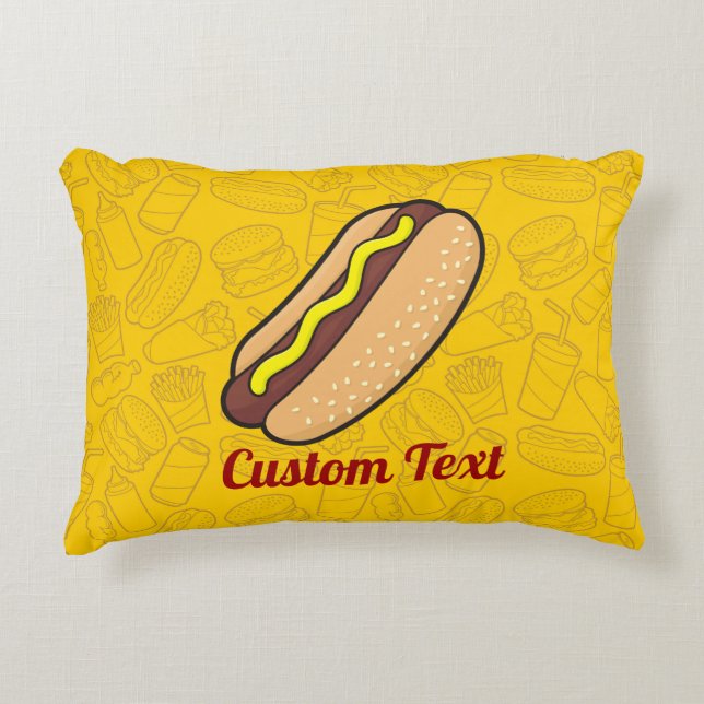Hotdog Accent Pillow Dekokissen (Vorderseite)