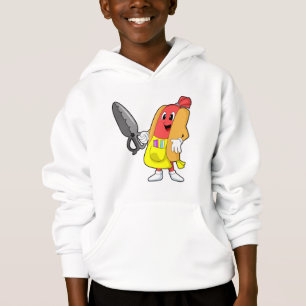 Hotdog als Friseur mit Schere Hoodie