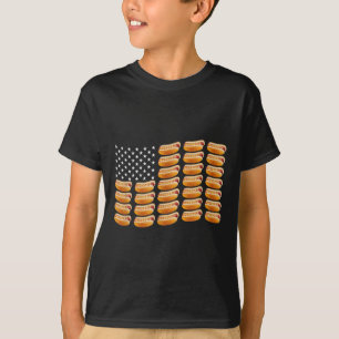 Hotdog American Flag 4. Juli Patriotic Summer Gril T-Shirt