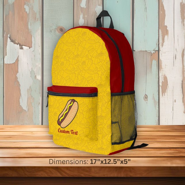 Hotdog Bedruckter Rucksack (Von Creator hochgeladen)