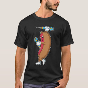 Hotdog bei Darts mit Dart.PNG T-Shirt