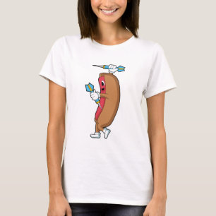 Hotdog bei Darts mit Dart.PNG T-Shirt