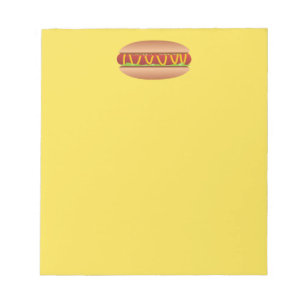 Hotdog-Bild Notizblock