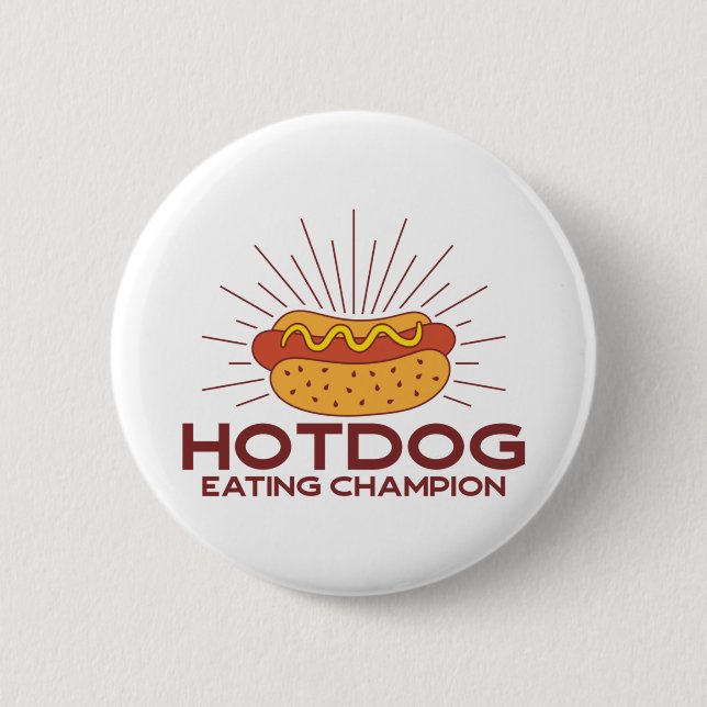 Hotdog-Champion Button (Vorderseite)