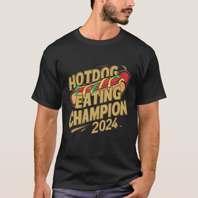 Hotdog-Champion lustig für Hot Dog Liebhaber 20 T-Shirt (Vorderseite)