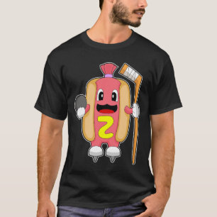 Hotdog-Eishockey-Eishockeystick T-Shirt
