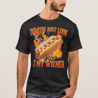 Hotdog-Essen-Humor Bbq Hast Du Gerade Mein T-Shirt