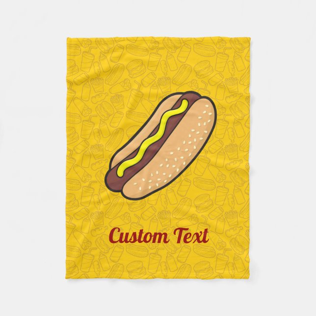 Hotdog Fleece Blanket (Vorderseite)