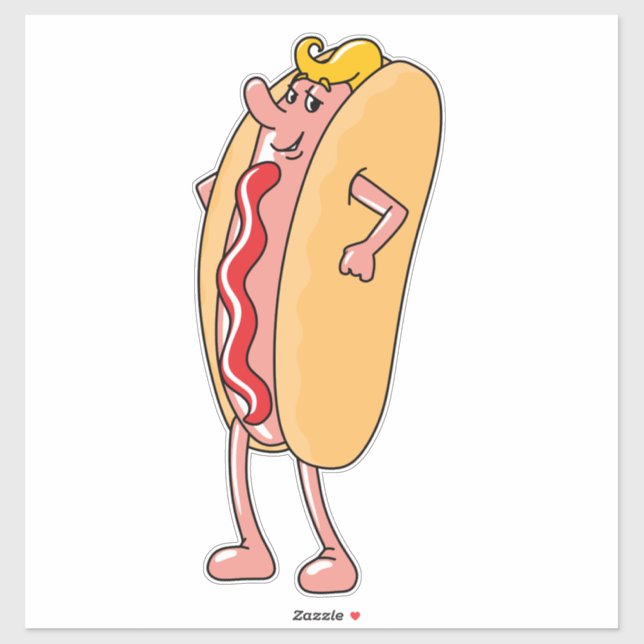 HOTDOG FUNNY DIE DECAL STICKER BIG FÜR AUTO (Blatt)