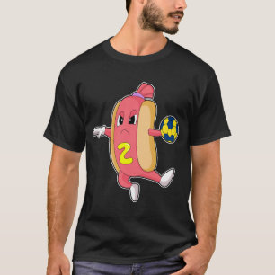 Hotdog Handball-Spieler Handball T-Shirt