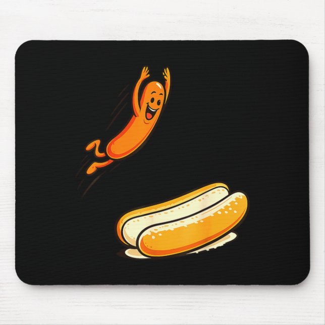 Hotdog-Hochsprung  Mousepad (Vorne)