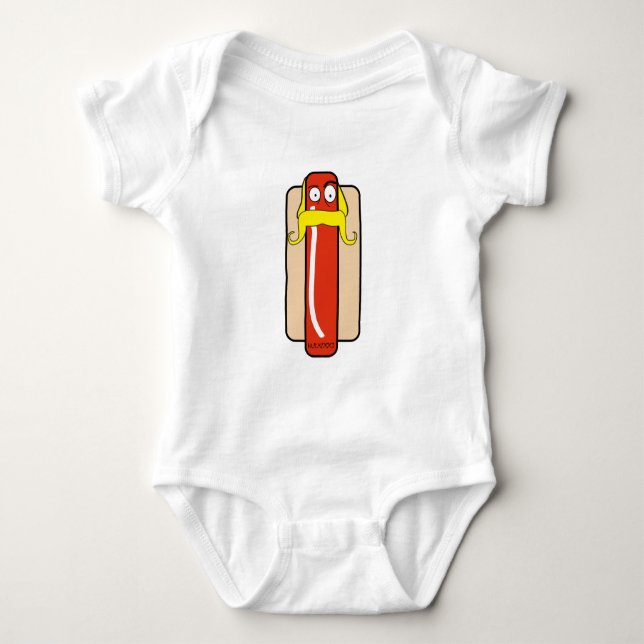 Hotdog Hulk Hogan Baby Strampler (Vorderseite)
