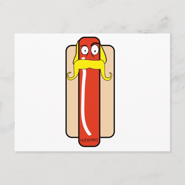 Hotdog Hulk Hogan Postkarte (Vorderseite)