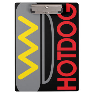 Hotdog Icon Spaß Klemmbrett