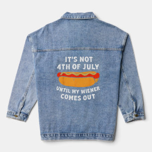 Hotdog ist nicht 4. Juli bis meine Dackel kommt Jeansjacke