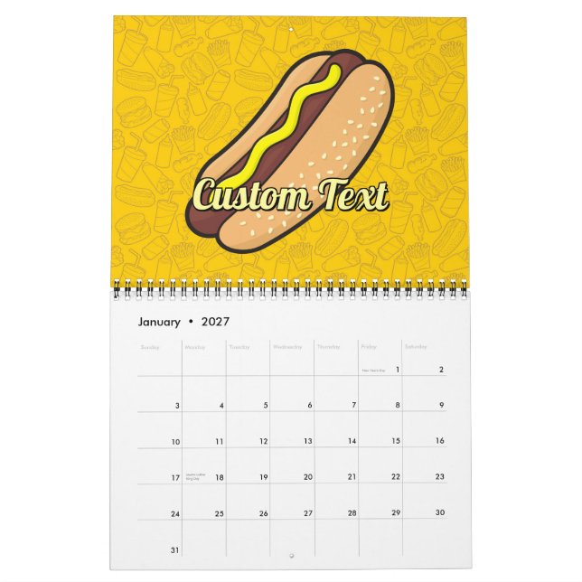 Hotdog Kalender (Jan 2027)