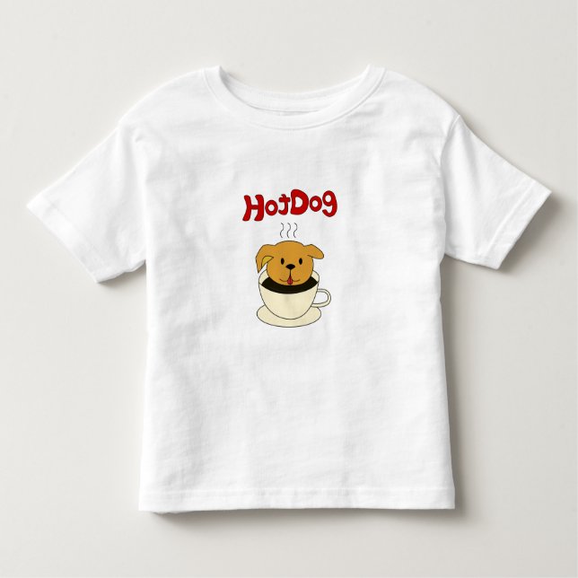 Hotdog Kleinkind T-shirt (Vorderseite)