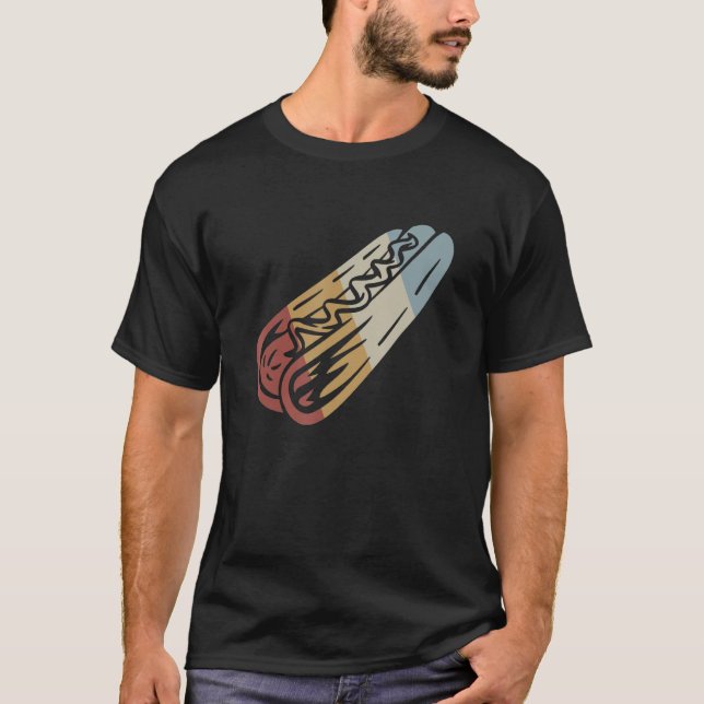 Hotdog Retro Style Vintag 9 T-Shirt (Vorderseite)