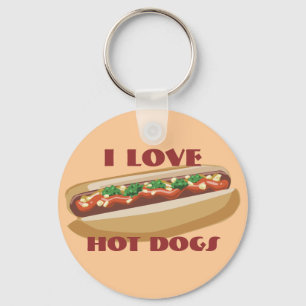 Hotdog-Schlüsselanhänger Schlüsselanhänger