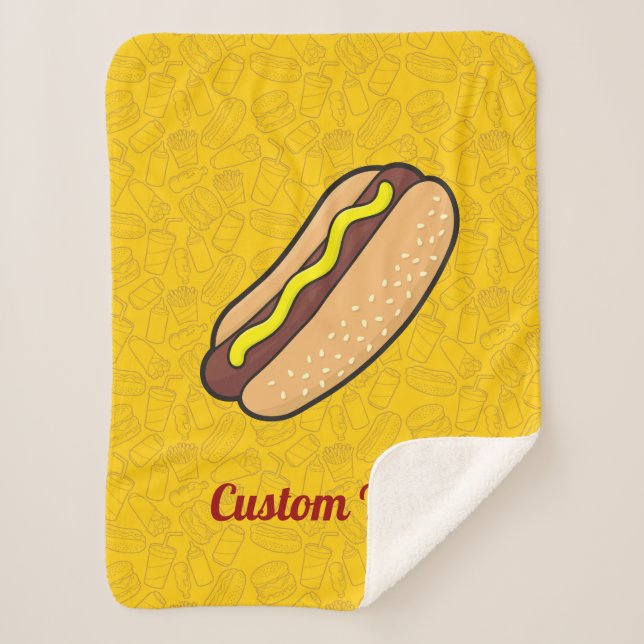 Hotdog Sherpa Blanket Sherpadecke (Vorderseite)