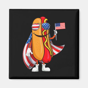 Hotdog Singles Amerikanische Flagge Usa Lustig 4. Magnet