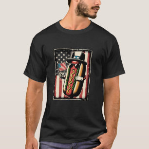 Hotdog Sonnenbrillen American Flag USA 4. Juli Fu T-Shirt