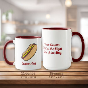 Hotdog-Tasse Tasse