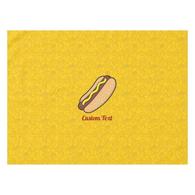 Hotdog Tischdecke (Vorderseite (Horizontal))