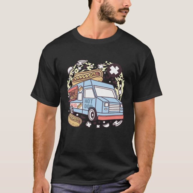 Hotdog Truck T-Shirt (Vorderseite)