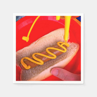 Hotdog und Senf - Paper Napkin Serviette