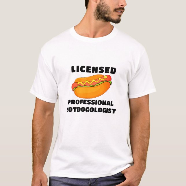 Hotdogologist T - Shirt - Funny Hot Dog Design T-S (Vorderseite)