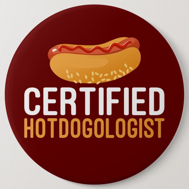 Hotdogs, Hotdogologin Fun Buttone Button (Vorderseite)