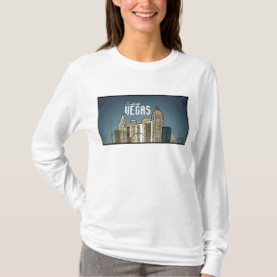 Hotel-Ansicht Las Vegas New York künstlerischer T-Shirt