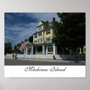 Hotel auf der Insel Mackinac Poster