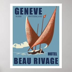 Hotel Beau Rivage (Geneva - Switzerland) Poster