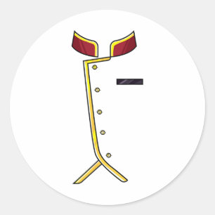 Hotel Bellhop Easy Lazy Funny Halloween Costume Co Runder Aufkleber