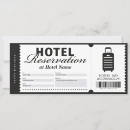 Hotel Bleibe Reservierungsgutschein Einladung