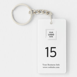 Hotel-Branding   Zimmernummer-Logo Modern Schlüsselanhänger