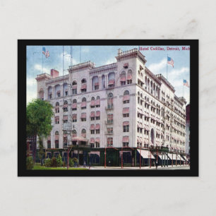 Hotel Cadillac, Detroit 1909 Vintage Postkarte