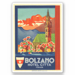 Hotel Citta Italy Bozen Sticker