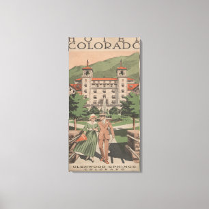 Hotel-Colorado-Reise-Plakat Leinwanddruck