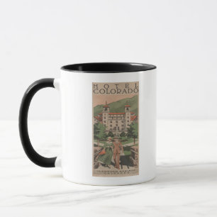 Hotel-Colorado-Reise-Plakat Tasse