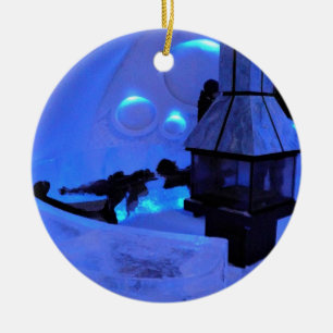 Hotel de Eeis, Quebec, Kanada Keramik Ornament