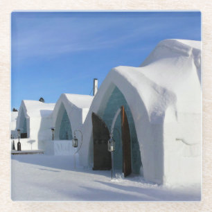 Hotel de Glace, Quebec, Kanada Glasuntersetzer