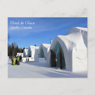 Hotel de Glace, Quebec, Kanada Postkarte