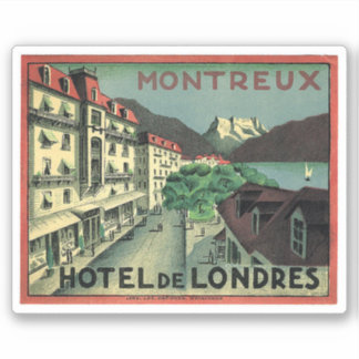Hotel de Londre Montreux Schweiz Aufkleber
